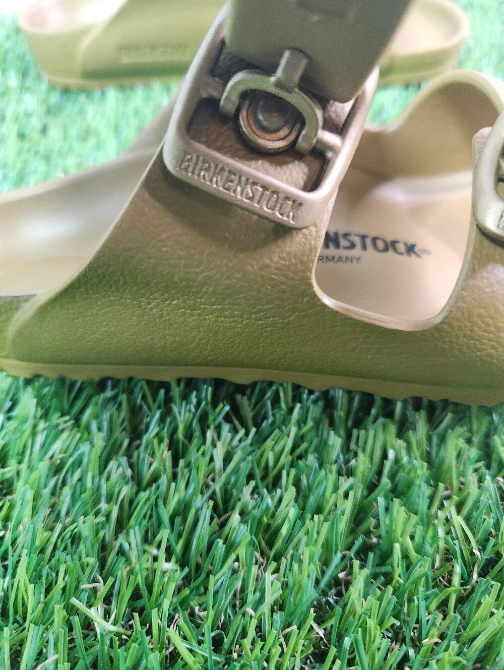 Birkenstock Arizona EVA Glamour Gold Sandals Size 12C/EU30  NWOB